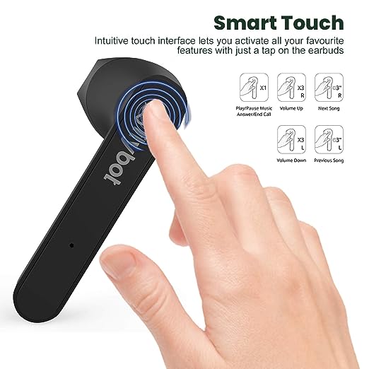Flybot Beat 100 True Wireless Bluetooth 5.0 Earphones with Charging Case, Compatible with Android and iOS IPX4 Water Resistance Deep Bass Feature (Black) Flybot Beat 100 True Wireless Bluetooth 5.0 Earphones with Charging Case, Compatible with Android and iOS IPX4 Water Resistance Deep Bass Feature (Black)